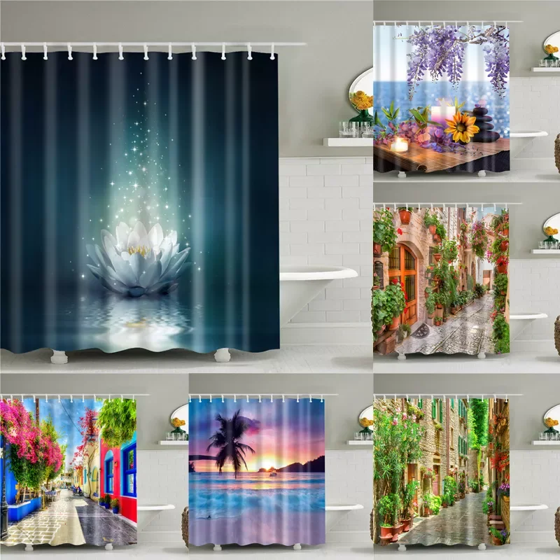 Beautiful scenery, printed shower curtain, bathroom blackout shower curtain, bathroom decoration, bathroom curtain
Beautiful scenery, printed shower curtain, bathroom blackout shower curtain, bathroom decoration, bathroom curtain