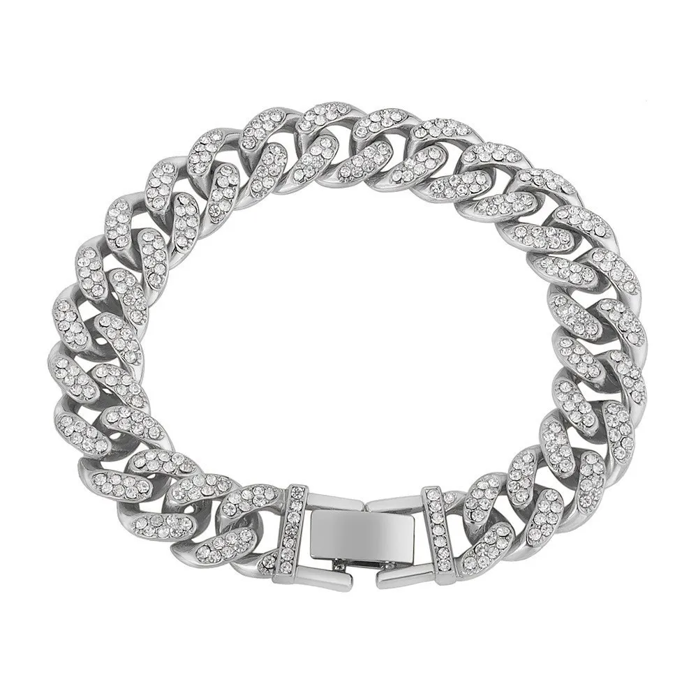 Bracelet 2022 New Personality Couple Hip-hop Diamond-encrusted Cuban Chain Accessories Boast European and American Jewelry
Bracelet 2022 New Personality Couple Hip-hop Diamond-encrusted Cuban Chain Accessories Boast European and American Jewelry
