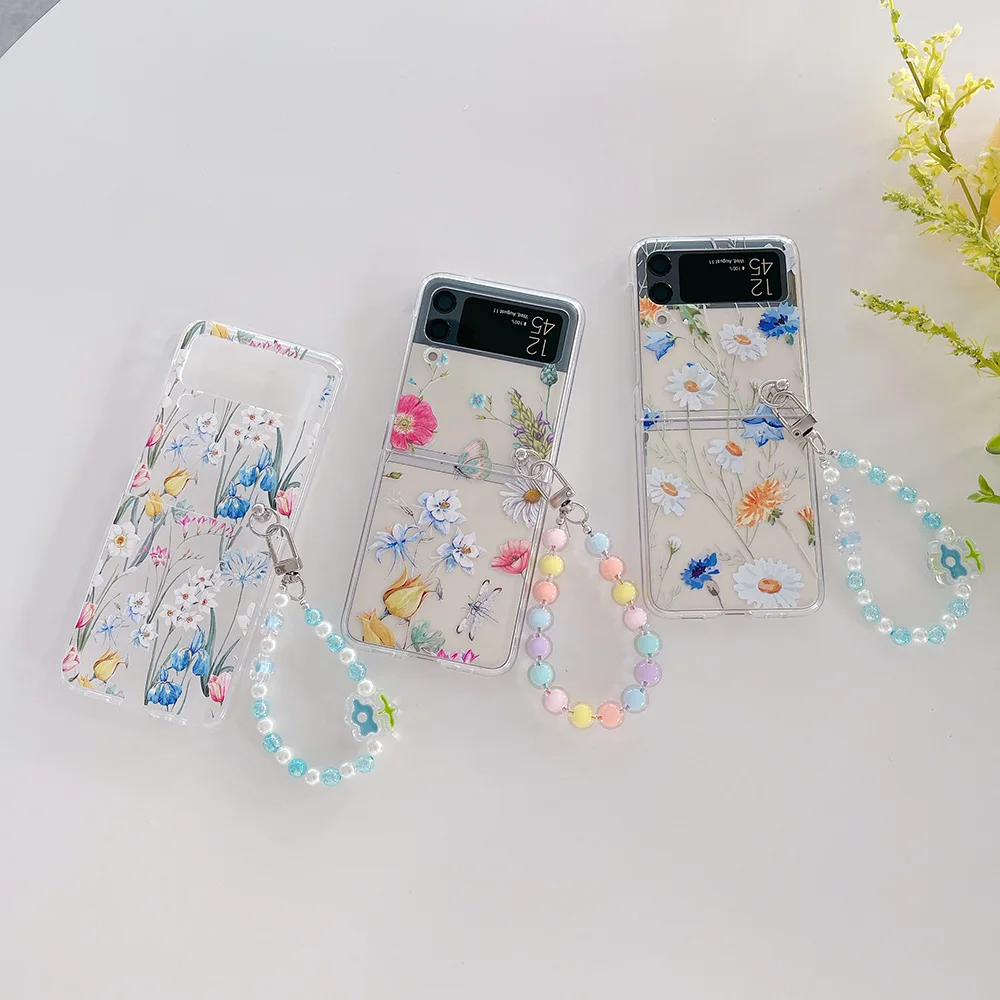 Чехол для Samsung Z Flip 4, прозрачный чехол с цветами и бабочками и браслетом Для Samsung Z Flip 3 ZFlip4, противоударный жесткий чехол-накладка
Чехол для Samsung Z Flip 4, прозрачный чехол с цветами и бабочками и браслетом Для Samsung Z Flip 3 ZFlip4, противоударный жесткий чехол-накладка