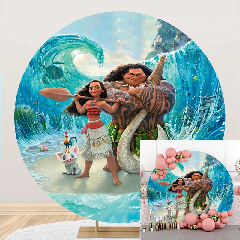 Disney Princess Moana Circle Background Birthday Party Decoration Banner Round Photography Backdrop Photo Studio Photocall
Disney Princess Moana Circle Background Birthday Party Decoration Banner Round Photography Backdrop Photo Studio Photocall