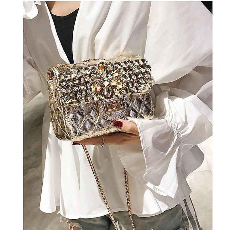 High Quality Leather Luxury Brand Ladies Rhinestone Shoulder Crossbody Bag Chain Clutch Luxury Designer Sac De Luxe Femme Gg
High Quality Leather Luxury Brand Ladies Rhinestone Shoulder Crossbody Bag Chain Clutch Luxury Designer Sac De Luxe Femme Gg