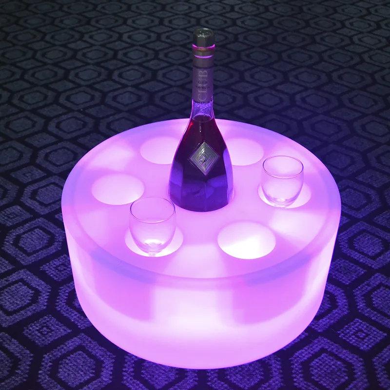 16 Color Light-changing Furniture LED RNG Round Wine Holder Bar KTV Luminous Plastic Colorful Wine Set
16 Color Light-changing Furniture LED RNG Round Wine Holder Bar KTV Luminous Plastic Colorful Wine Set