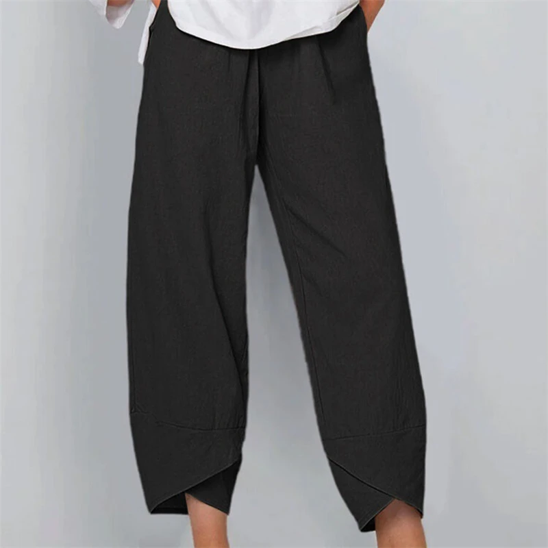 Vintage Printed Harem Pants Women Trousers Casual Elastic Waist Cotton Linen Wide Leg Pants Loose Pantalon Summer Pant
Vintage Printed Harem Pants Women Trousers Casual Elastic Waist Cotton Linen Wide Leg Pants Loose Pantalon Summer Pant