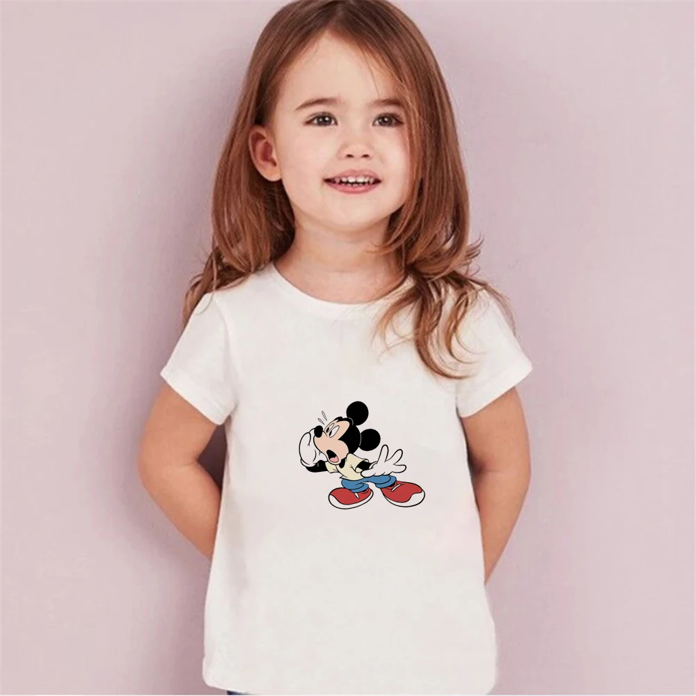 Летние детские футболки Disney, Милая футболка с мультяшным рисунком, Модная белая повседневная одежда с коротким рукавом и круглым вырезом дл...
Летние детские футболки Disney, Милая футболка с мультяшным рисунком, Модная белая повседневная одежда с коротким рукавом и круглым вырезом дл...