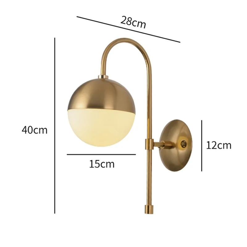 Personality Glass Wall Lamp Study hotel Bedroom Bedside Corridor Aisle Wall Lamps Nordic Creative Glass Ball Wall Light
Personality Glass Wall Lamp Study hotel Bedroom Bedside Corridor Aisle Wall Lamps Nordic Creative Glass Ball Wall Light