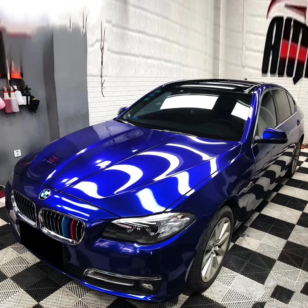 Самоклеящаяся блестящая виниловая обертка для автомобиля, 1,52*18 м 
Самоклеящаяся блестящая виниловая обертка для автомобиля, 1,52*18 м