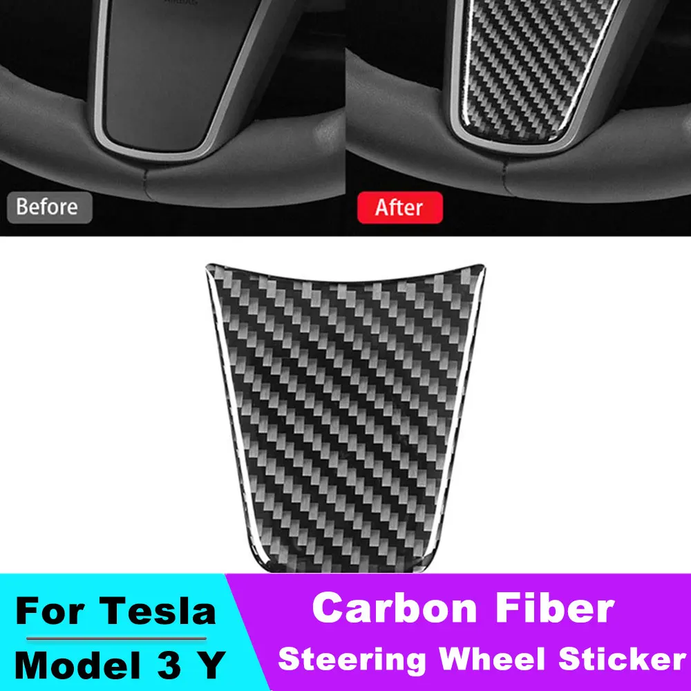 For Tesla Model Y Model 3 Carbon Fiber Steering Wheel Chin Panel Sticker Car Interior Accessory
For Tesla Model Y Model 3 Carbon Fiber Steering Wheel Chin Panel Sticker Car Interior Accessory