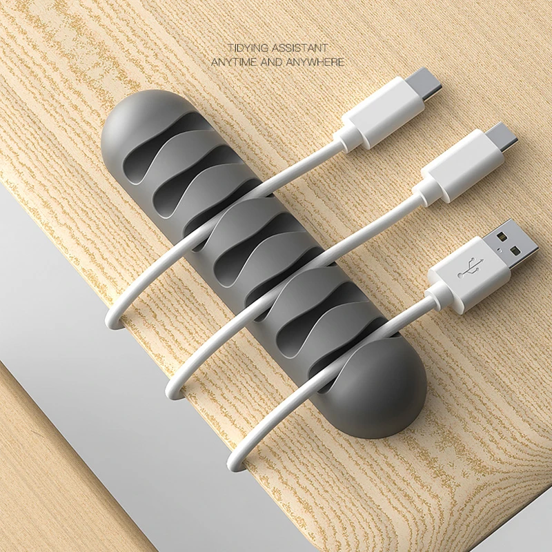 Smart Cable Holder Silicone Flexible Cable Winder Wire Organizer Holder Cord Management Clip for USB Earphone Network Cable
Smart Cable Holder Silicone Flexible Cable Winder Wire Organizer Holder Cord Management Clip for USB Earphone Network Cable