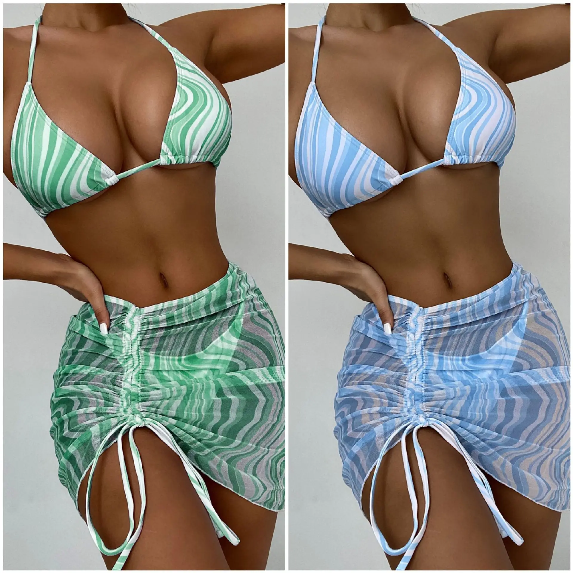 3 Pieces Bikini Set With Skirt Tie Dye String Thong Bathing Suit Women Swimsuit Female Swimwear Beach Wear Swim Lady Summer
3 Pieces Bikini Set With Skirt Tie Dye String Thong Bathing Suit Women Swimsuit Female Swimwear Beach Wear Swim Lady Summer