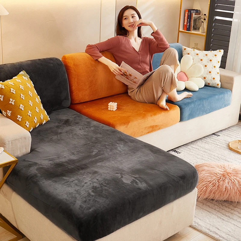 Velvet Sofa Cushion Cover Living Room Corner Sectional Sofa Seat Cover 200gsm Thicken Elastic Furniture Cushion Protector
Velvet Sofa Cushion Cover Living Room Corner Sectional Sofa Seat Cover 200gsm Thicken Elastic Furniture Cushion Protector