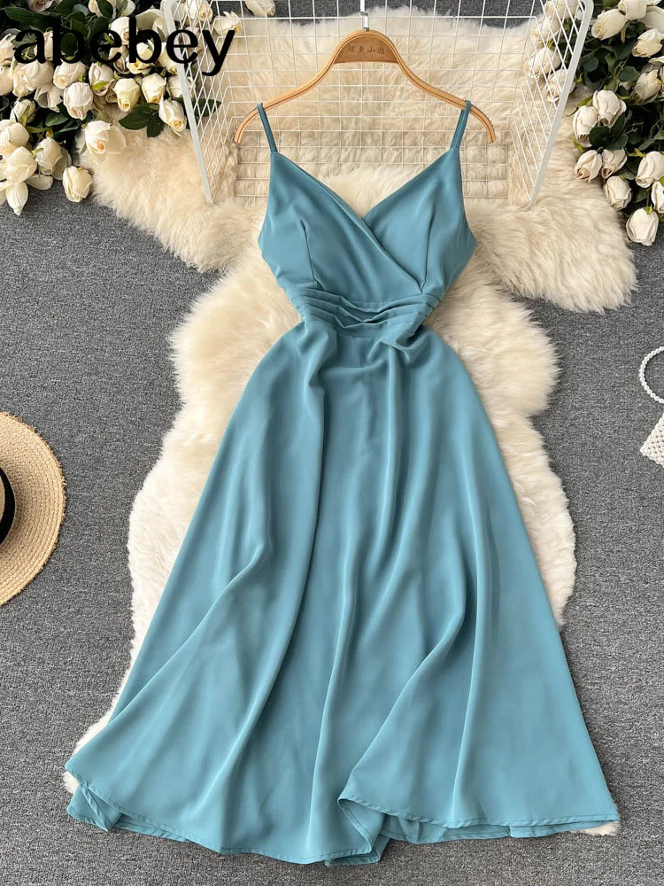 V-Neck Satin Side Split Elegant Dresses For Women Sexy Sleeveless Spaghetti Strap Mid-Calf Summer 2022 Solid Color
V-Neck Satin Side Split Elegant Dresses For Women Sexy Sleeveless Spaghetti Strap Mid-Calf Summer 2022 Solid Color