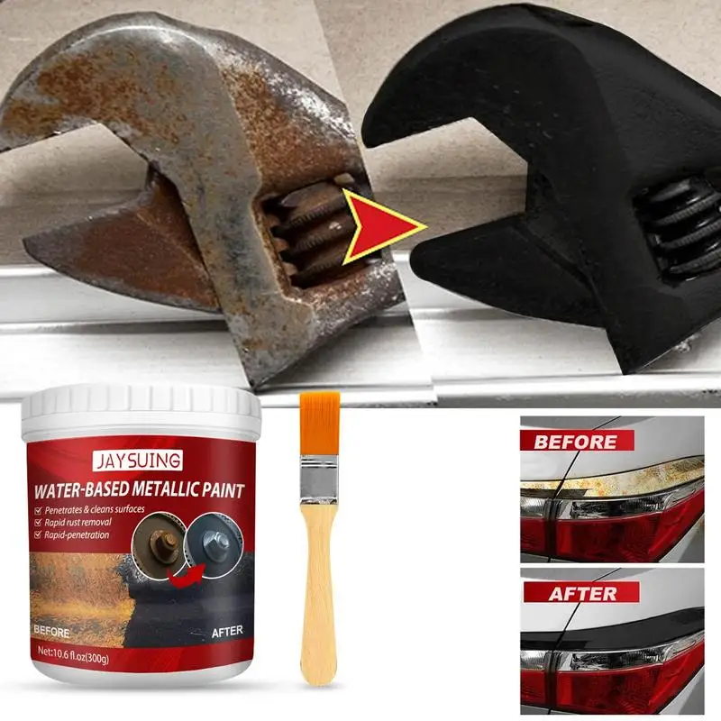 

300g Auto Anti Rust Paste Water-based Metal Surfaces Repair Rust Remover Car Chassis Rust Converter for Car Cleaning