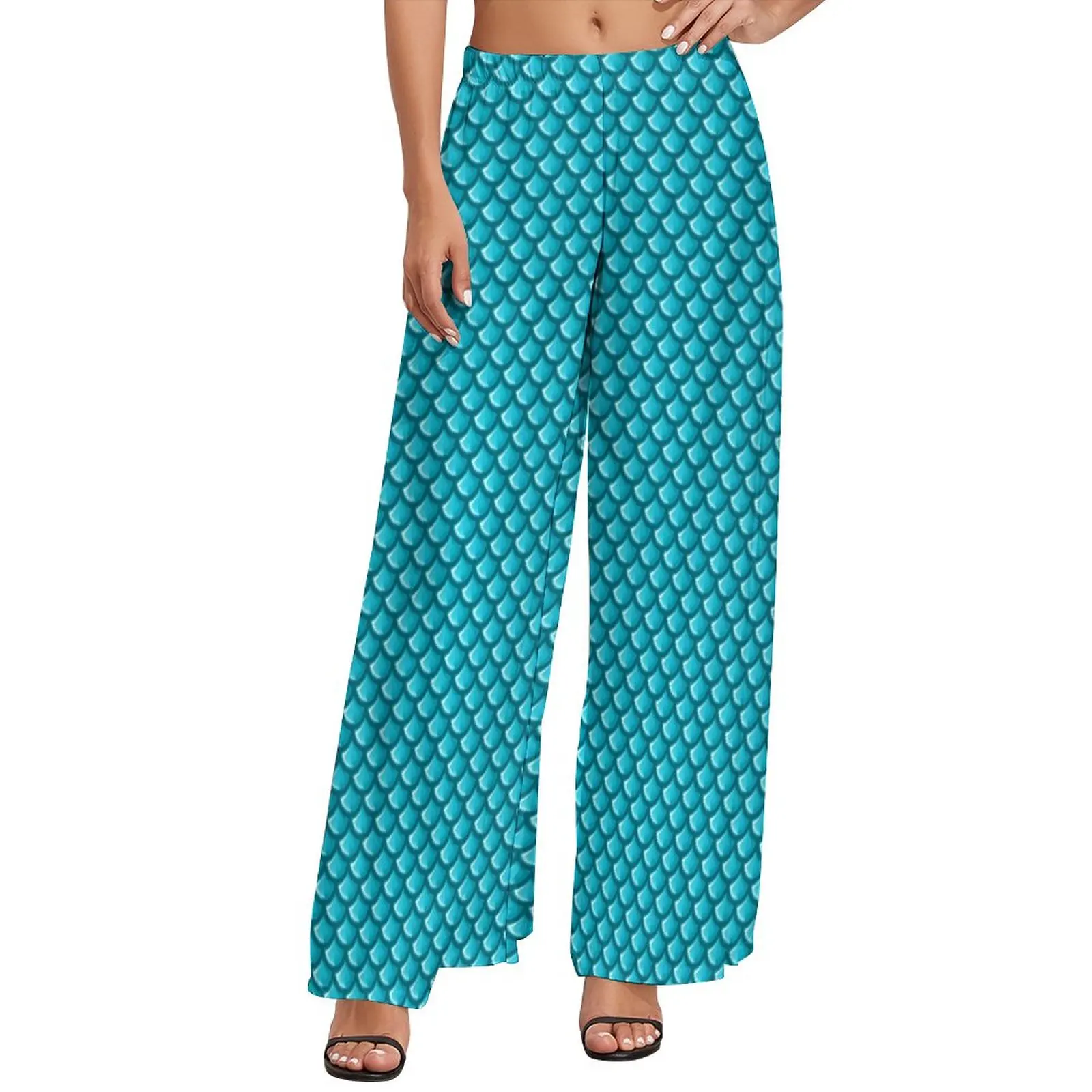 Blue Mermaid Scales Pants Animal Print Casual Wide Leg Pants Womens Big Size Streetwear Custom Straight Trousers
Blue Mermaid Scales Pants Animal Print Casual Wide Leg Pants Womens Big Size Streetwear Custom Straight Trousers