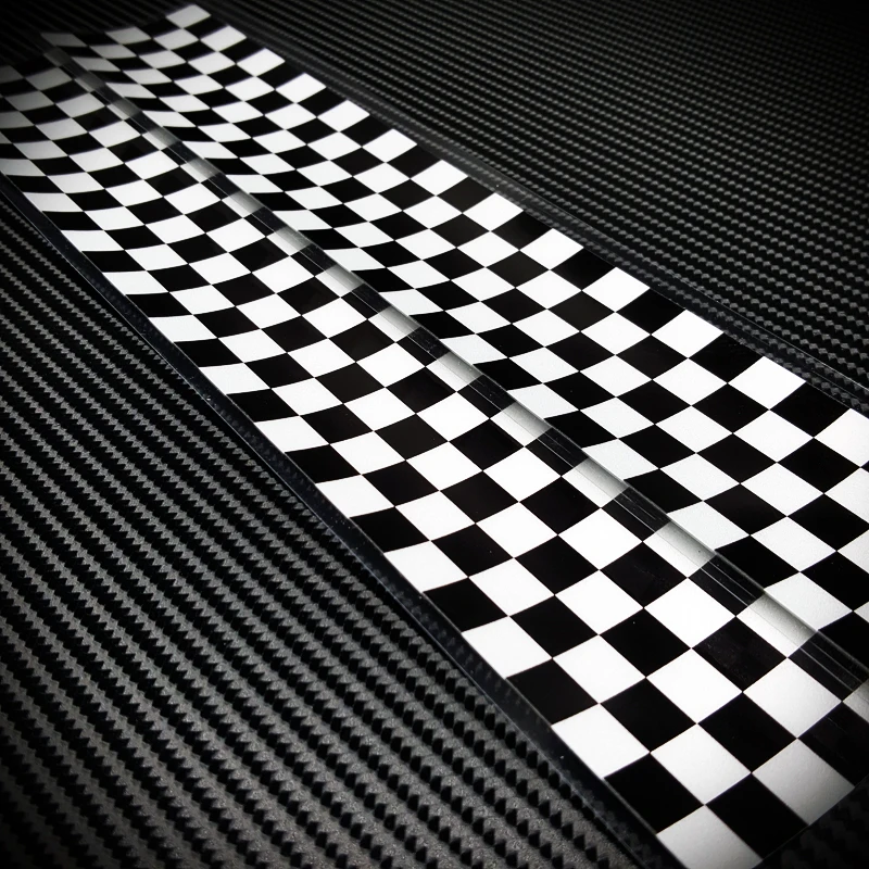 

Black and White Squa Car Stickers Waterproof Checkered Vinyl Decal For Car Motorcycle Body Glue Sticker