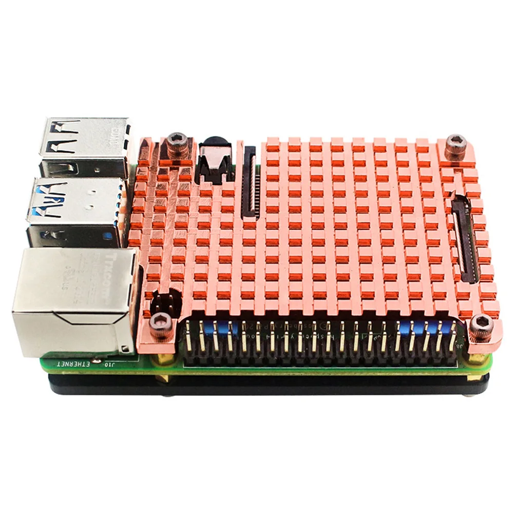 Replacement Passive Cooling Pure Copper Heatsink Passive Cooling Cooler Enclosure for Raspberry Pi 4B
Replacement Passive Cooling Pure Copper Heatsink Passive Cooling Cooler Enclosure for Raspberry Pi 4B