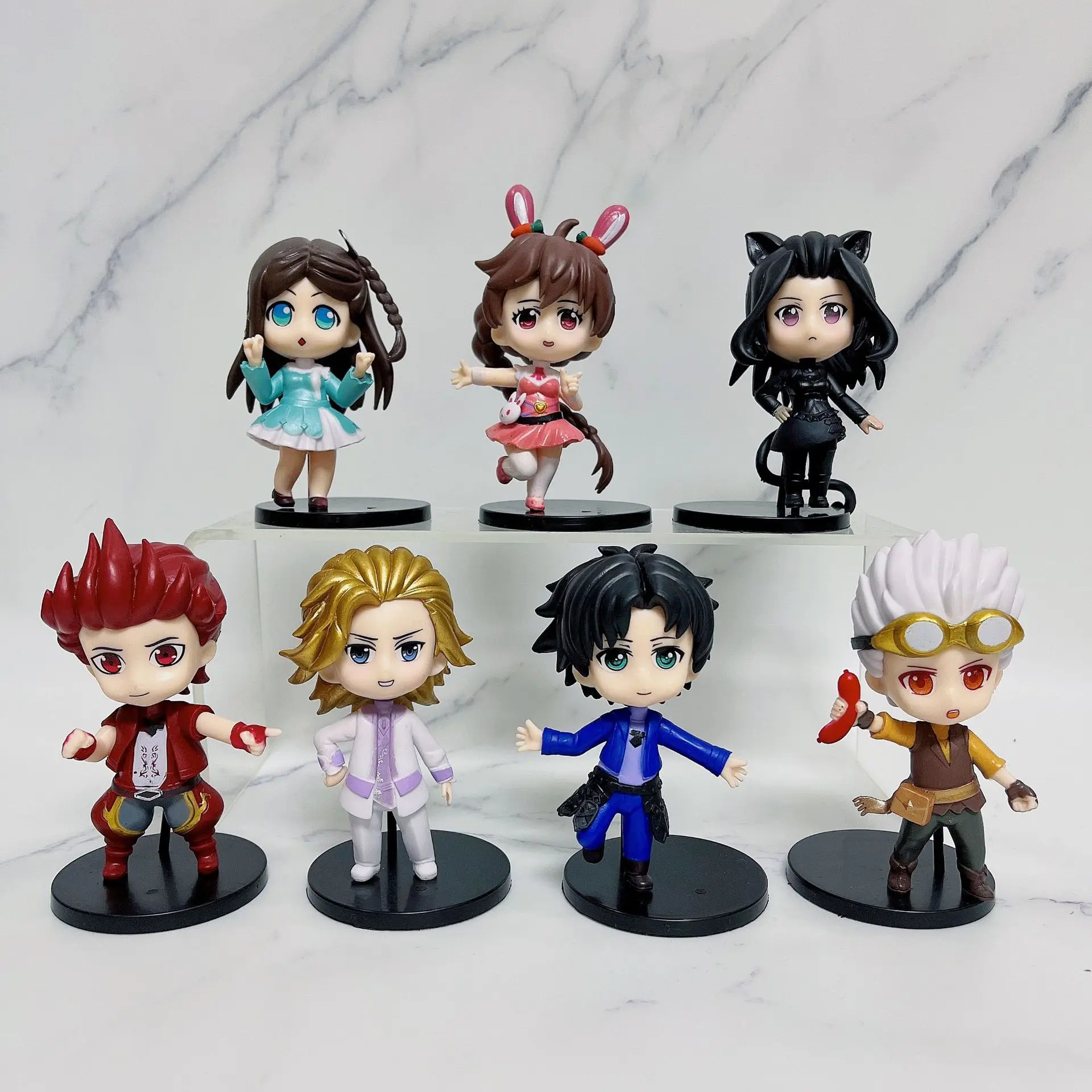 4pcs/set 10cm Anime Douluo Continent Action Figures Tang San Xiaowu Caja Ciega PVC Model Toys Desk Decoration Gifts for Friends
4pcs/set 10cm Anime Douluo Continent Action Figures Tang San Xiaowu Caja Ciega PVC Model Toys Desk Decoration Gifts for Friends
