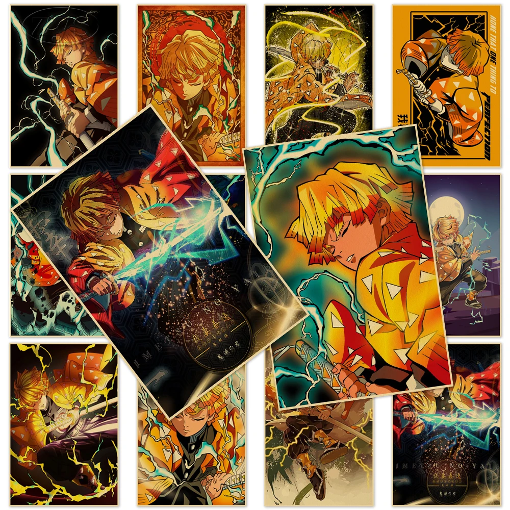Paintings Demon Slayer Poster Anime Wall Art Prints Agatsuma Zenitsu Kraft Paper Vintage Pictures Home Decor Murals Kids Room
Paintings Demon Slayer Poster Anime Wall Art Prints Agatsuma Zenitsu Kraft Paper Vintage Pictures Home Decor Murals Kids Room