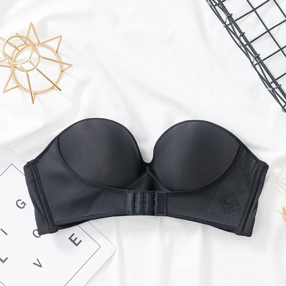 ZUZZEE Women Bra Wire Free Sexy Push Up Invisible Bras Front Closure Underwear For Female Brassiere Strapless Seamless Bralette
ZUZZEE Women Bra Wire Free Sexy Push Up Invisible Bras Front Closure Underwear For Female Brassiere Strapless Seamless Bralette