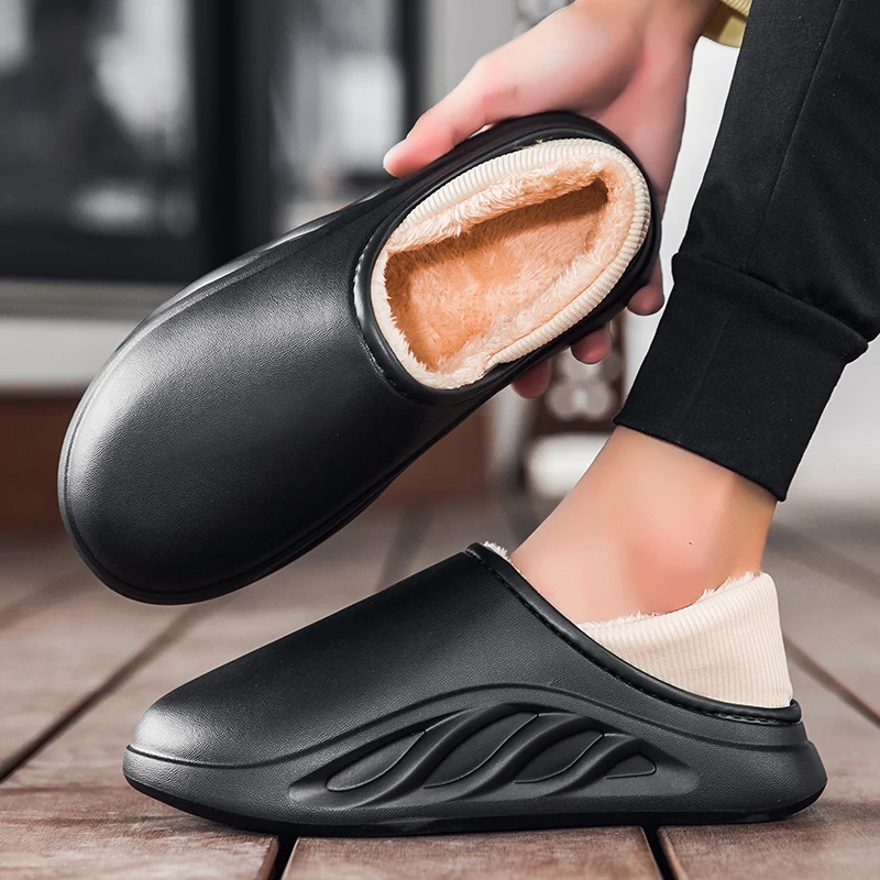 New Winter Cotton Slippers Lightweight Warm Indoor Shoes Slip On Short Plush Clogs Waterproof Closed Toe Garden Shoes for Men
New Winter Cotton Slippers Lightweight Warm Indoor Shoes Slip On Short Plush Clogs Waterproof Closed Toe Garden Shoes for Men