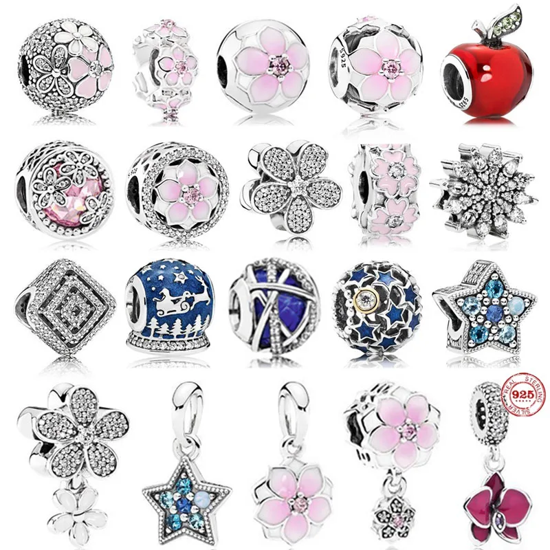 Hot Sale 925 Sterling Silver Cherry Blossom Apple Starfish Charm Beads Fits Original Pandora Bracelet DIY Making Jewelry Women
Hot Sale 925 Sterling Silver Cherry Blossom Apple Starfish Charm Beads Fits Original Pandora Bracelet DIY Making Jewelry Women