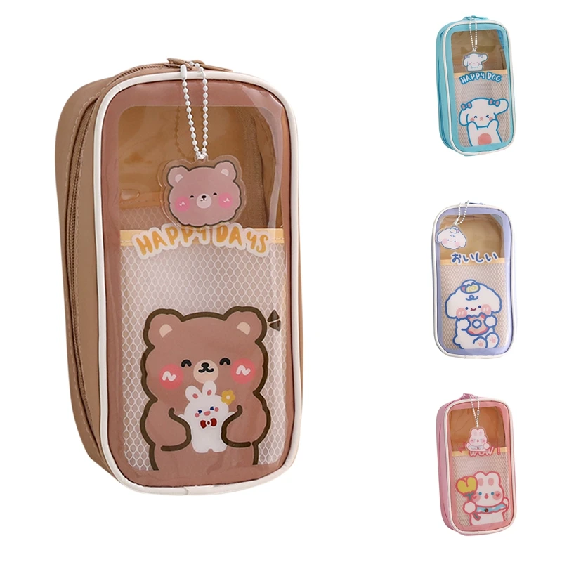 Japanese Pencil Case Transparent Large-Capacity Student Pencil Case Cute Girl Simple Pencil Stationery Bag
Japanese Pencil Case Transparent Large-Capacity Student Pencil Case Cute Girl Simple Pencil Stationery Bag
