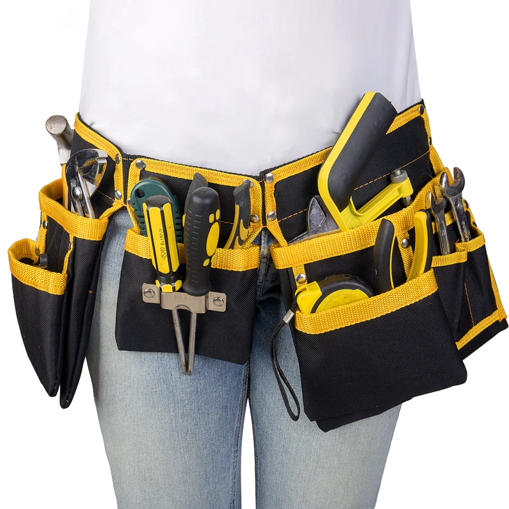 11-Pocket Tool Belt Adjustable Heavy Duty Tool Bag Durable Thickened Tool Waist Pouch for Handyman Electrician Plumber Worker
11-Pocket Tool Belt Adjustable Heavy Duty Tool Bag Durable Thickened Tool Waist Pouch for Handyman Electrician Plumber Worker