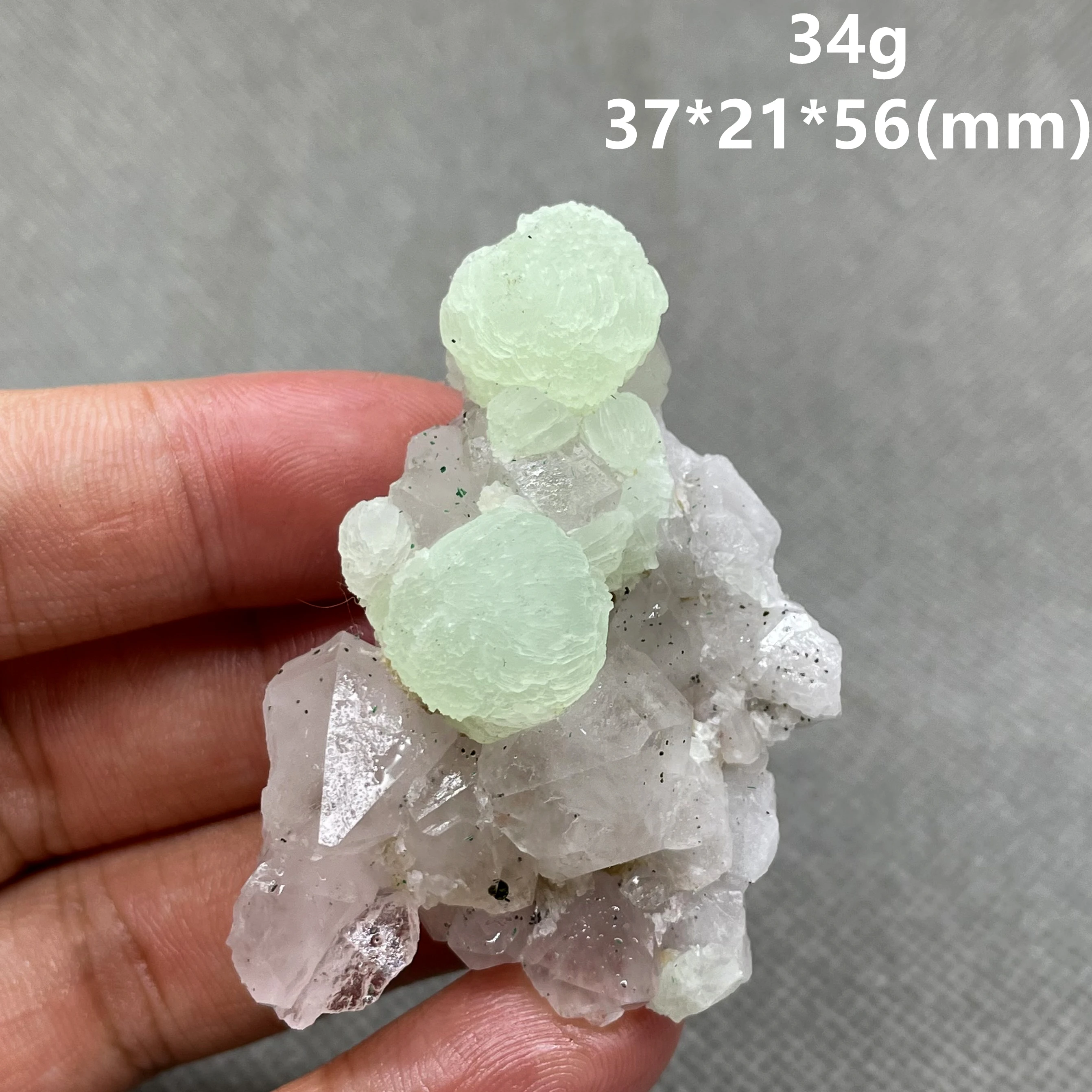 NEW! 100% Natural rare Prehnite and white crystal Symbiosis Mineral Specimens stones and crystals healing crystals quartz
NEW! 100% Natural rare Prehnite and white crystal Symbiosis Mineral Specimens stones and crystals healing crystals quartz