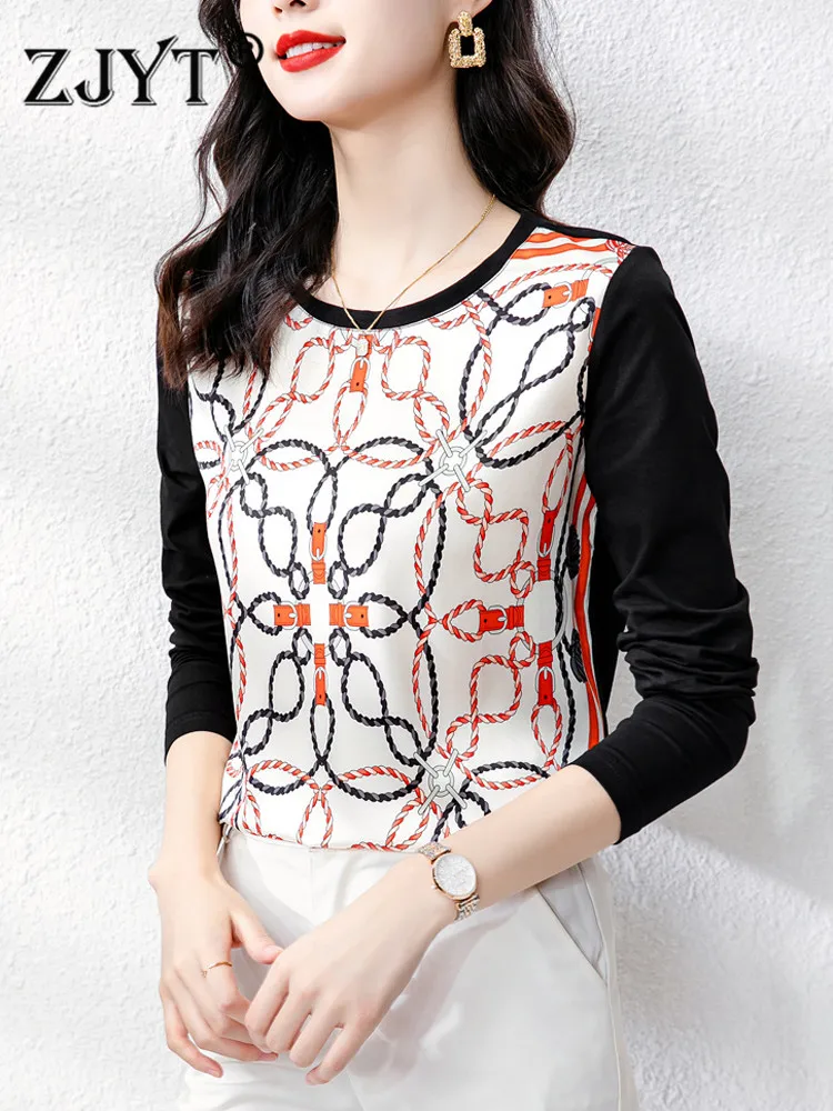 ZJYT Fashion Spring Graphic Print Women T Shirt Long Sleeve Patchwork Loose Casual Womans Tees Tops Ladies T-Shirts Streetwear
ZJYT Fashion Spring Graphic Print Women T Shirt Long Sleeve Patchwork Loose Casual Womans Tees Tops Ladies T-Shirts Streetwear