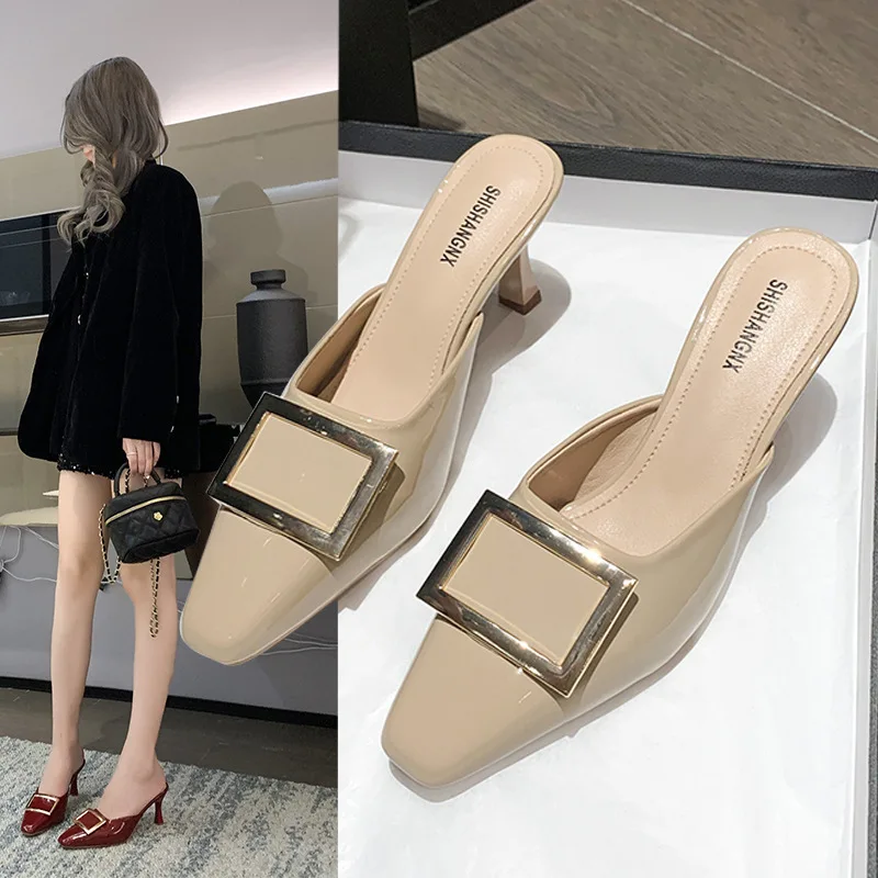 New Summer Pointed Toe Toe Metal Half Slippers Thin Heel Fashion Sandals Foreign Trade Agency Hair
New Summer Pointed Toe Toe Metal Half Slippers Thin Heel Fashion Sandals Foreign Trade Agency Hair