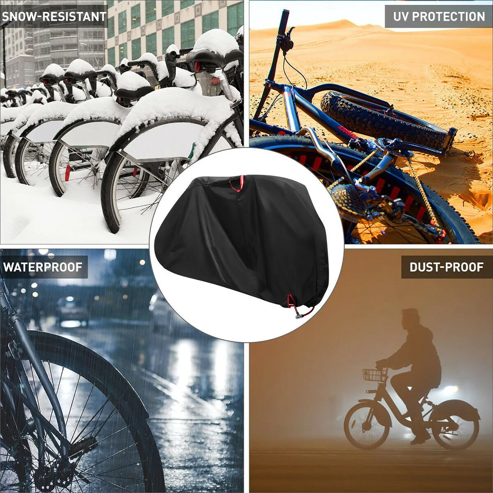 Bike Covers Heavy Duty 210D Oxford Ripstop Material Bike Rain Cover UV Dust Wind Proof With Lock Hole For Mountain Road Electric
Bike Covers Heavy Duty 210D Oxford Ripstop Material Bike Rain Cover UV Dust Wind Proof With Lock Hole For Mountain Road Electric