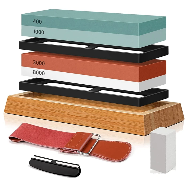 Sharpening Stone Set Sharpening Stone Sharpening Stone Set 4 Sides Grit 400/1000 3000/8000 With Flattening Stone
Sharpening Stone Set Sharpening Stone Sharpening Stone Set 4 Sides Grit 400/1000 3000/8000 With Flattening Stone