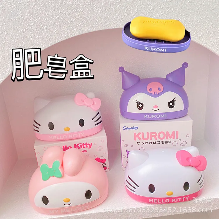 Cartoon Cute Sanrio Kuromi My Melody Soap Box Girls Home Soap Box Convenient Storage Box for Students' Dormitory Use
Cartoon Cute Sanrio Kuromi My Melody Soap Box Girls Home Soap Box Convenient Storage Box for Students' Dormitory Use