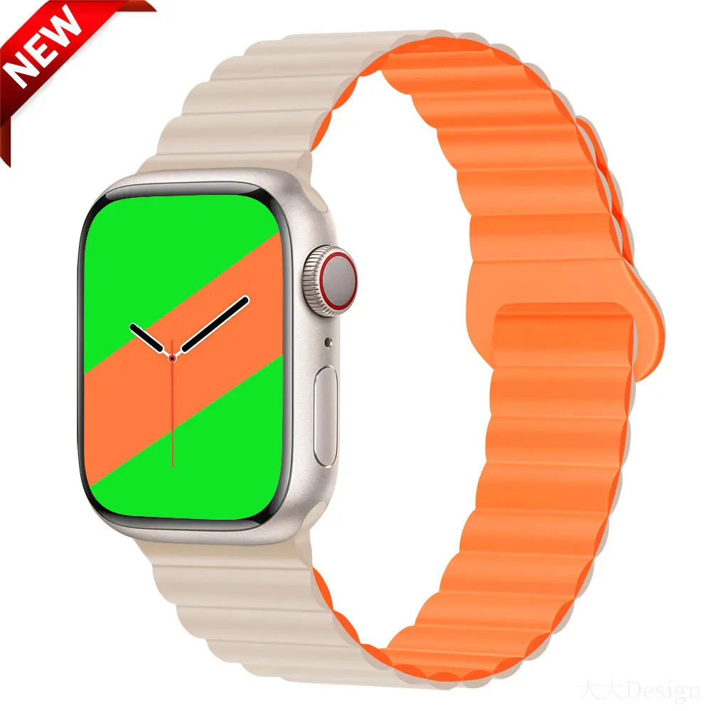 Magnetic Loop For Apple watch strap 44mm 40mm 45mm 41mm 38mm 42mm 49mm Silicone Band Bracelet iWatch Series 3 5 4 SE 7 6 8 Ultra
Magnetic Loop For Apple watch strap 44mm 40mm 45mm 41mm 38mm 42mm 49mm Silicone Band Bracelet iWatch Series 3 5 4 SE 7 6 8 Ultra