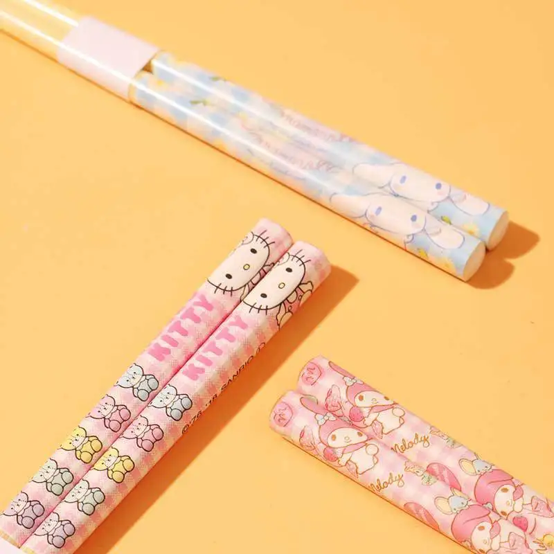 Sanrio Kawaii Hello Kitty Cinnamoroll Chopsticks Students Portable Girls Heart Cute Cartoon My Melody Tableware Toys for Kids
Sanrio Kawaii Hello Kitty Cinnamoroll Chopsticks Students Portable Girls Heart Cute Cartoon My Melody Tableware Toys for Kids