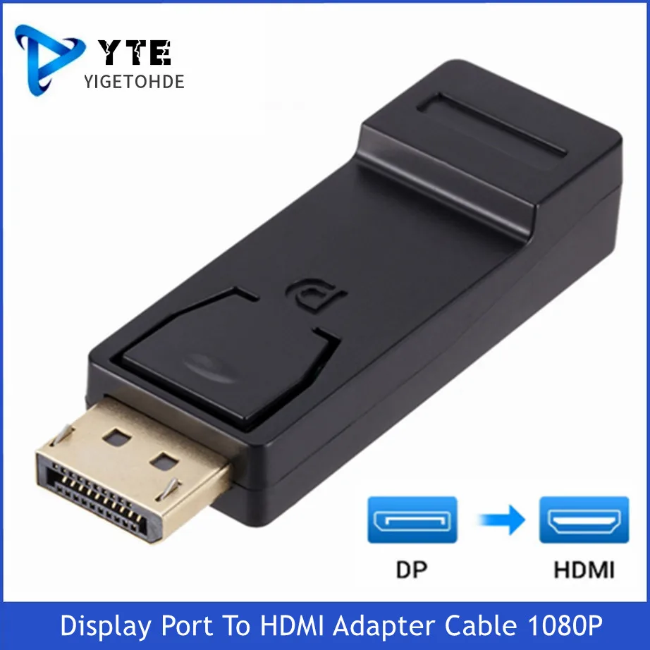 YIGETOHDE DP To HDMI-Compatible Max 1080P Display Port DP Male To HDMI-Compatible Female Adapter Black High Quality For HDTV PC
YIGETOHDE DP To HDMI-Compatible Max 1080P Display Port DP Male To HDMI-Compatible Female Adapter Black High Quality For HDTV PC