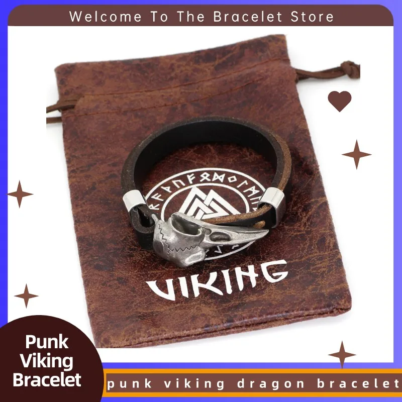 Thor's Hammer Scandinavian Leather Bracelet Men Viking Vintage Hip Hop Bransoletki Gift Norse Viking Bracelet Stainless Steel
Thor's Hammer Scandinavian Leather Bracelet Men Viking Vintage Hip Hop Bransoletki Gift Norse Viking Bracelet Stainless Steel