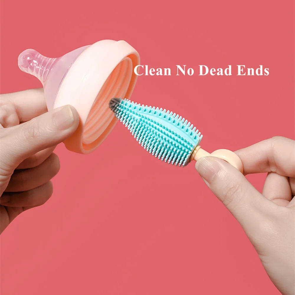 Fashion Design Electric Kitchen Bottle Wash Brush Portable Soft Silicone Baby Milk Bottle Cleaning Brush Set
Fashion Design Electric Kitchen Bottle Wash Brush Portable Soft Silicone Baby Milk Bottle Cleaning Brush Set