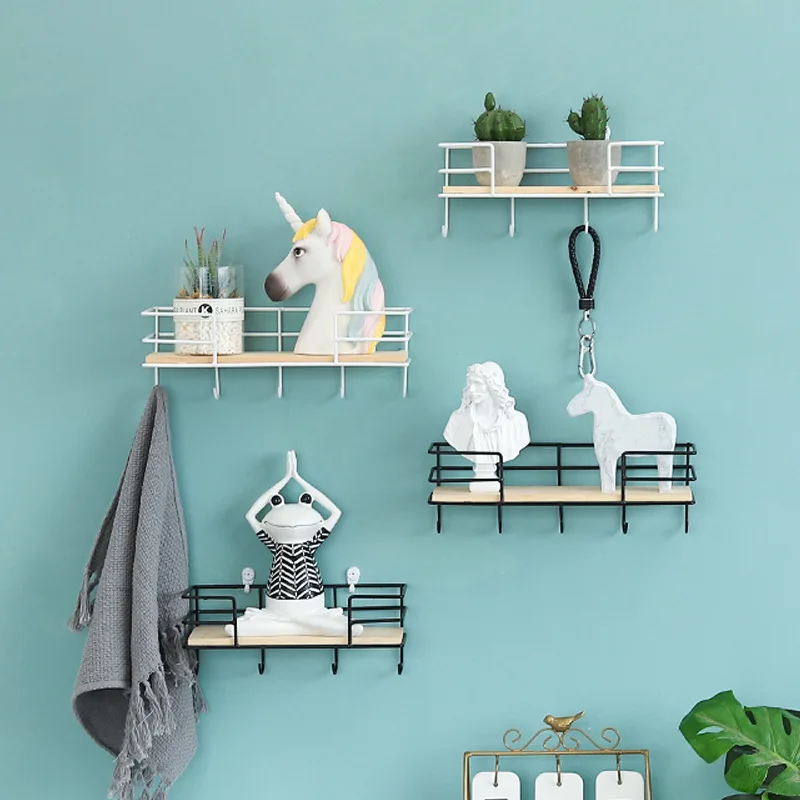 Iron and Wooden Board Storage Basket with Hooks Hat Key Rack Hangers Holder Wall Hook Home Decoration Hang Hooks for Keys
Iron and Wooden Board Storage Basket with Hooks Hat Key Rack Hangers Holder Wall Hook Home Decoration Hang Hooks for Keys