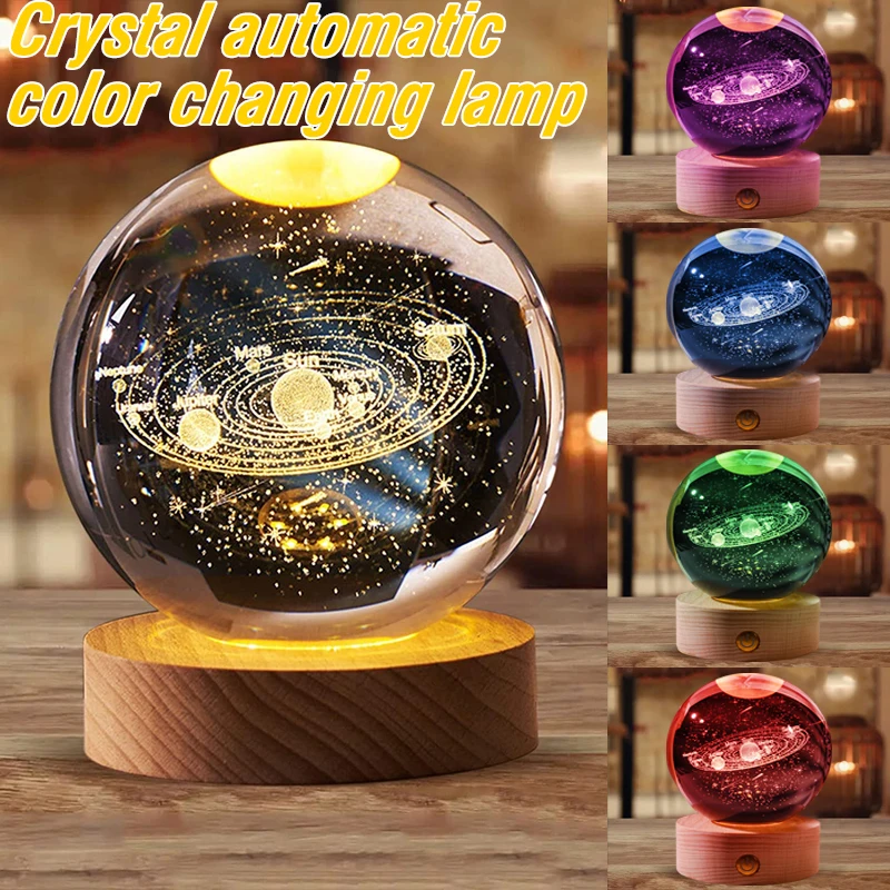 6 Color Glowing Planetary Galaxy Astronaut Crystal Ball Night Lights Valentine's Day Gift Projector Lamp USB Night Lamp Unique
6 Color Glowing Planetary Galaxy Astronaut Crystal Ball Night Lights Valentine's Day Gift Projector Lamp USB Night Lamp Unique