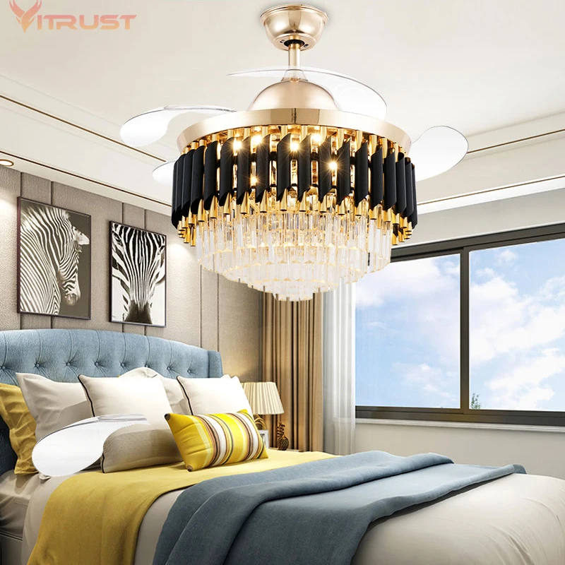 50w Tricolor Dimming Black Chandelier Ceiling Fan with Remote Control for Dinning Room and Bedroom
50w Tricolor Dimming Black Chandelier Ceiling Fan with Remote Control for Dinning Room and Bedroom