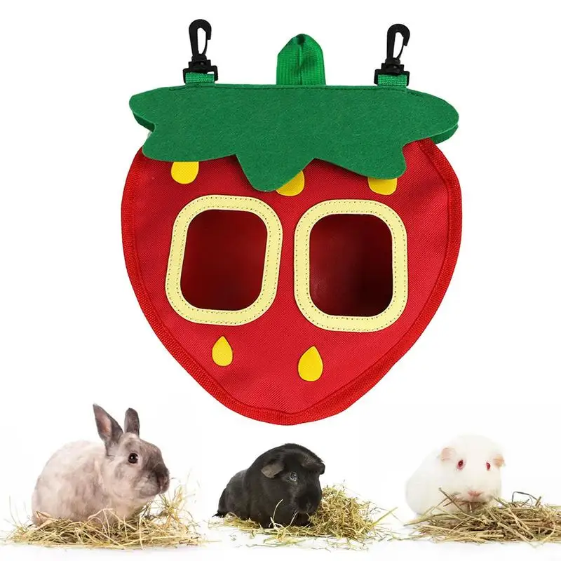 Guinea Pigs Hay Feeding Bags Strawberry Shape Rabbit Hanging Feeder Chinchilla Food Organizer Cage Accessories
Guinea Pigs Hay Feeding Bags Strawberry Shape Rabbit Hanging Feeder Chinchilla Food Organizer Cage Accessories