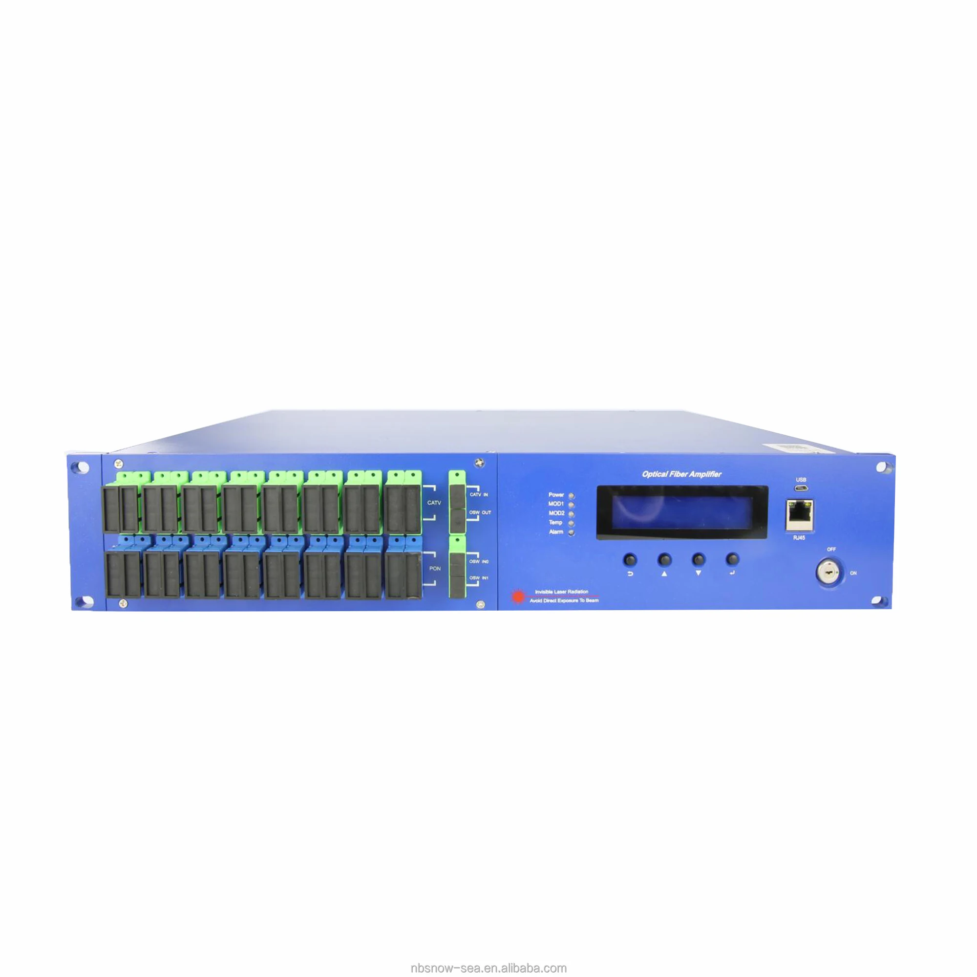 Высокомощный 1550 2U 16 портов 19dBm волоконный CATV усилитель EDFA с функцией WDM и SNMP
Высокомощный 1550 2U 16 портов 19dBm волоконный CATV усилитель EDFA с функцией WDM и SNMP