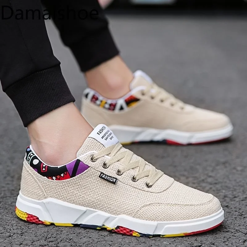 Men's Shoes Linen Canvas Sports Korean Fashion Casual National Style Sneakers New Men All-Matching White Shoes for Students
Men's Shoes Linen Canvas Sports Korean Fashion Casual National Style Sneakers New Men All-Matching White Shoes for Students
