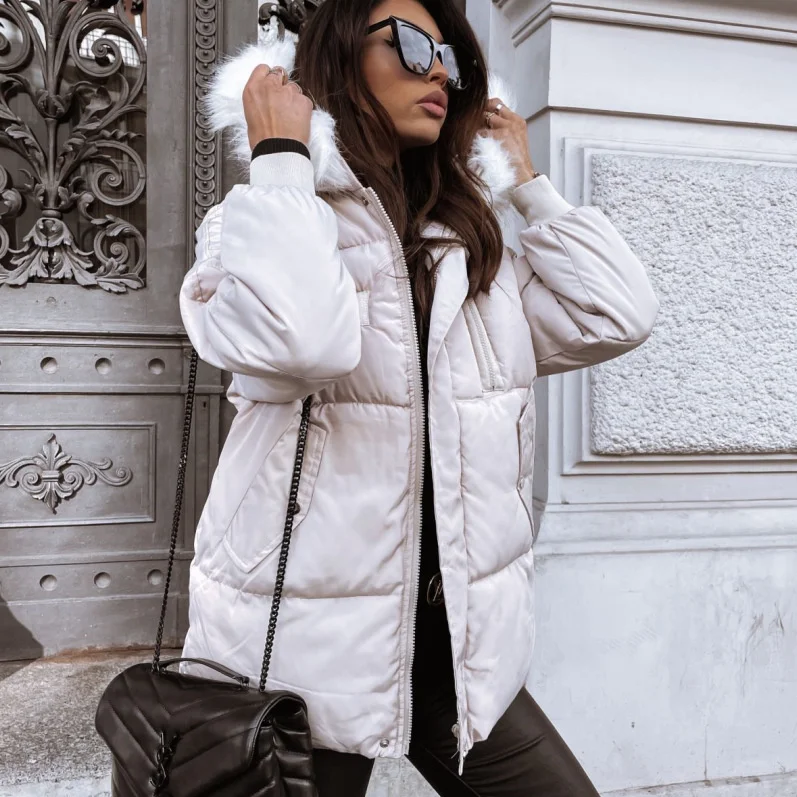 Women's Winter Coat Cotton Clothes Warm Casual Hooded Plush Winter Clothing Cotton Thick Neck
Women's Winter Coat Cotton Clothes Warm Casual Hooded Plush Winter Clothing Cotton Thick Neck