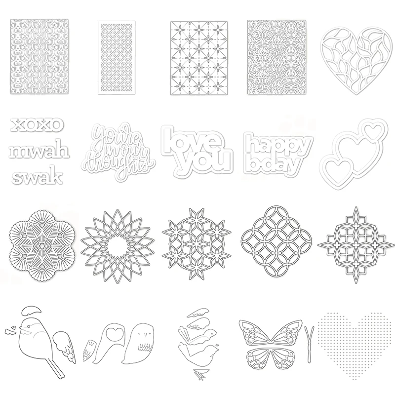 Metal Cutting Dies Repetition Doodle Background Slimline Die Cut Words Outline Owl Bird Butterflies Dies Set DIY Craft 2022 New
Metal Cutting Dies Repetition Doodle Background Slimline Die Cut Words Outline Owl Bird Butterflies Dies Set DIY Craft 2022 New