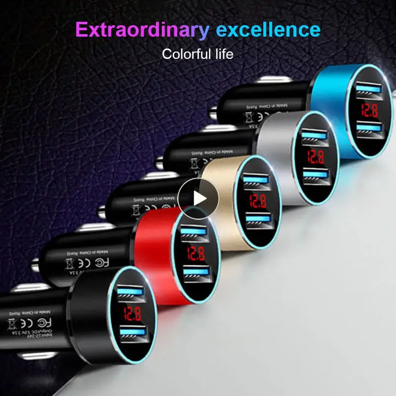 Multifunctional Car Charger Adapter Dual Usb Digital Display Car Charger Portable Universal Cigarette Lighter Car Accessories
Multifunctional Car Charger Adapter Dual Usb Digital Display Car Charger Portable Universal Cigarette Lighter Car Accessories