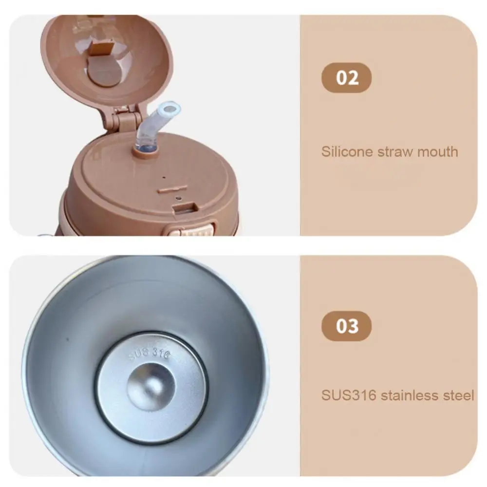 Girls Super Children's Water Bottle Stainless Steel Thermos Cup 350ml Cute Bear Cup Portable Water Bottle Take-away
Girls Super Children's Water Bottle Stainless Steel Thermos Cup 350ml Cute Bear Cup Portable Water Bottle Take-away