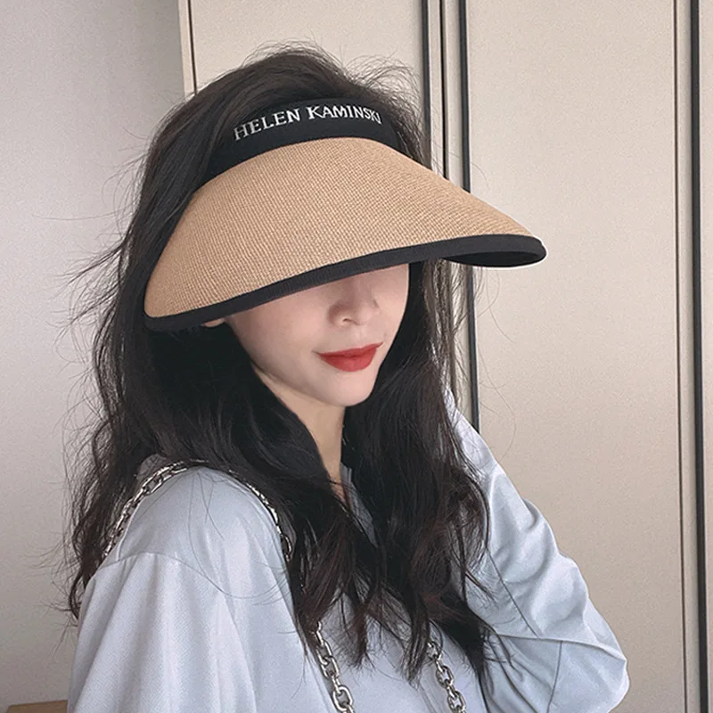 Women Empty Top Straw Hat Summer Outdoor Travel Beach Sunscreen Anti UV Riding Sun Hat Girl Big Brim Visor Cap
Women Empty Top Straw Hat Summer Outdoor Travel Beach Sunscreen Anti UV Riding Sun Hat Girl Big Brim Visor Cap