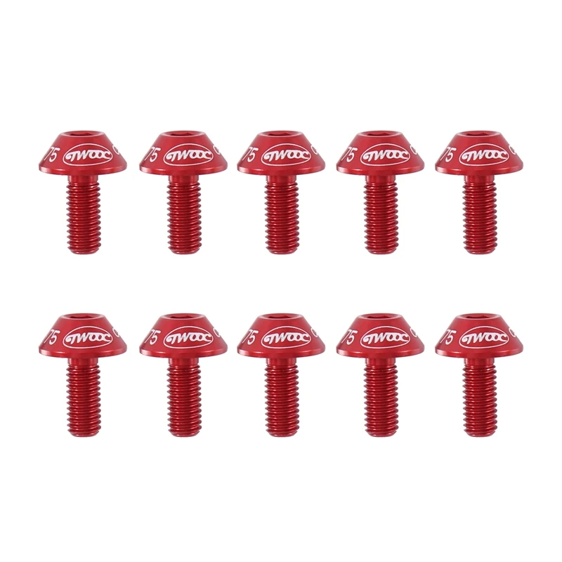 Twooc 10Pcs M5 X 12 Kettle Frame Screw Bicycle Screw Mountain Bike Accessories Aluminum Alloy Cycling Accessories
Twooc 10Pcs M5 X 12 Kettle Frame Screw Bicycle Screw Mountain Bike Accessories Aluminum Alloy Cycling Accessories