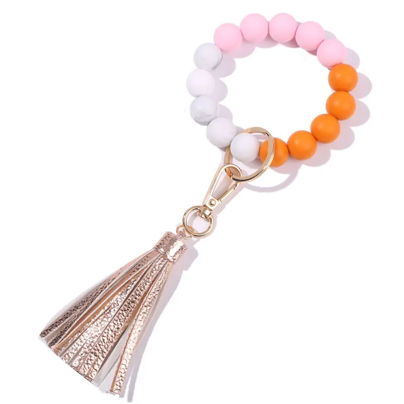 Multicolor Silicone Beads Keychain For Keys Wristlet Bracelet Car Keychain Charms Tassel Keyring For Women Men 2022 Wholesale
Multicolor Silicone Beads Keychain For Keys Wristlet Bracelet Car Keychain Charms Tassel Keyring For Women Men 2022 Wholesale